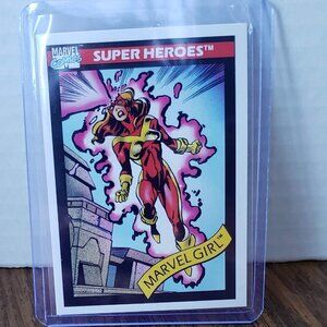 1990 Marvel Super Heroes Trading Card Impel Marvel Girl #09